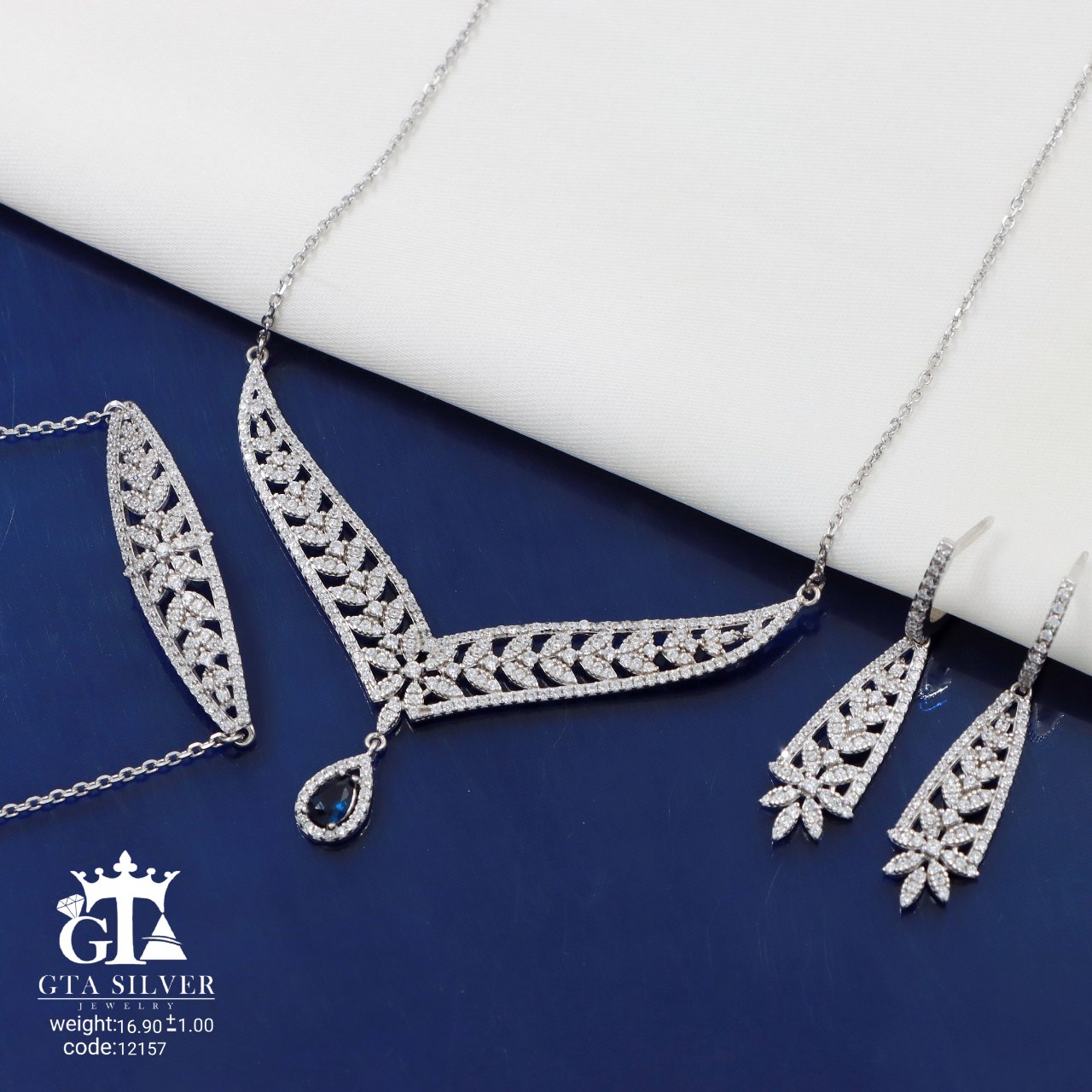 925 Sterling Silver Set by GTA – درخشش خاص برای استایلی خاص ترکیبی از هنر و کیفیت