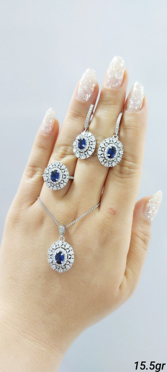 GTA Silver Set | نیمست جواهری نقره برند جیتیای ترکیب ظرافت و اصالت