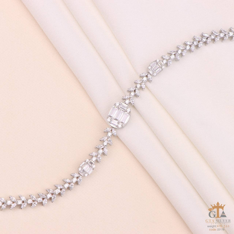 Shiny silver bracelet by GTA | انتخابی باشکوه به سبک White Gold