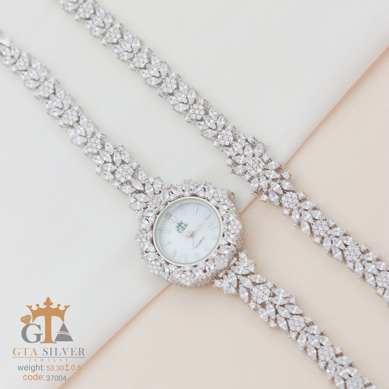 ساعت و دستبند مارکیز از نقره ۹۲۵   A Perfect Match for Your Style   زیبایی و کیفیت در یک جا