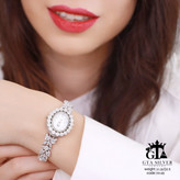 درخشش زمان با GTA – ساعت نقرهای با نگینهای Marquise و لمس برلیان