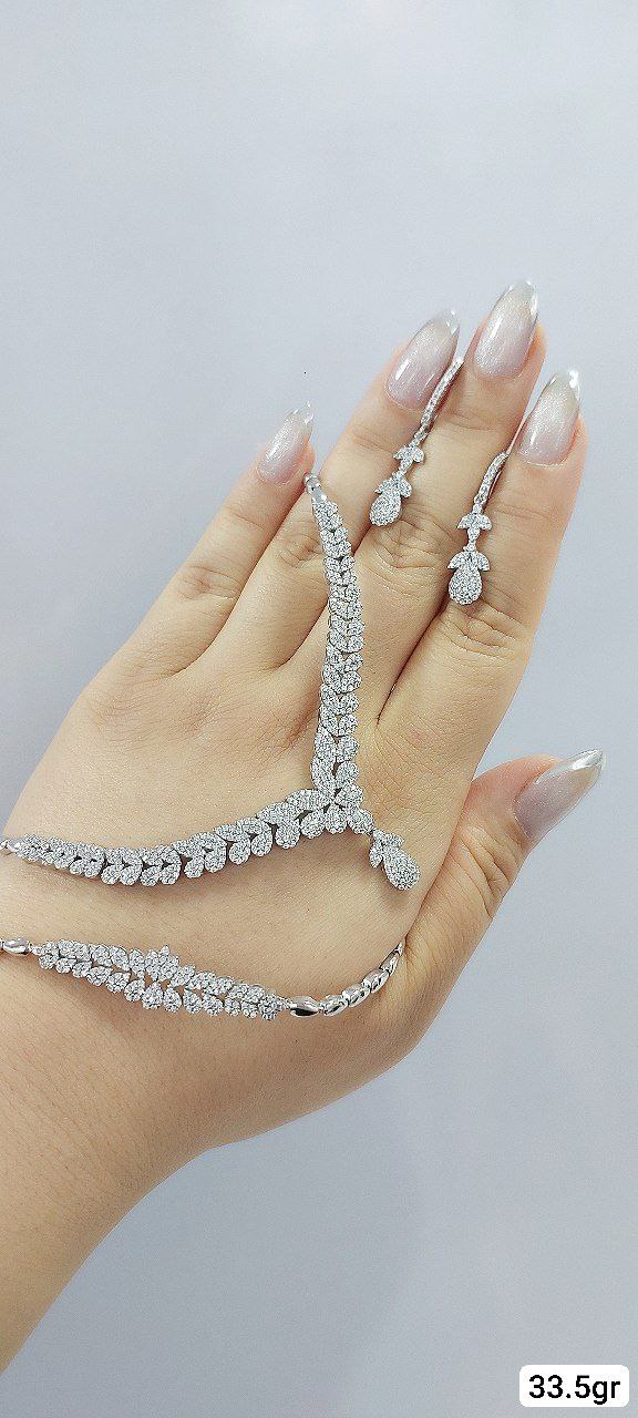 Silver Elegance by GTA  زیبایی خیره‌کننده با سرویس نقره 925 عیار، درخشان مثل الماس