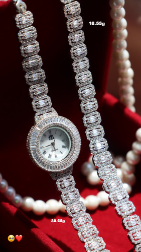 ست ساعت و دستبند نقره GTA ترکیبی از ظرافت و درخشش 925 silver