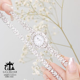 طراحی خاص برای بانوان خاص 925 Silver Marquise Set