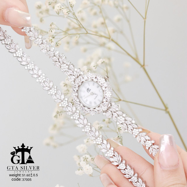 طراحی خاص برای بانوان خاص 925 Silver Marquise Set