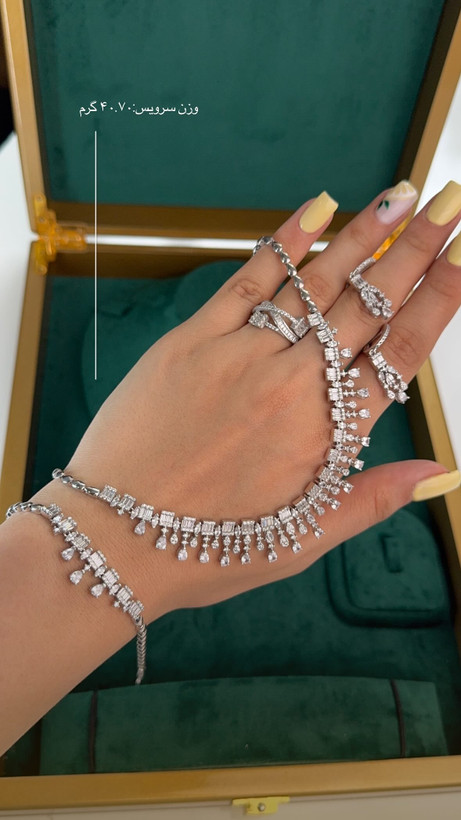 925 Silver Luxury Jewelry | سرویس جواهر برند اصل GTA