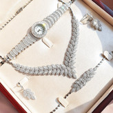 سرویس و ساعت نقره 925 عیار مدل برگ silver gta