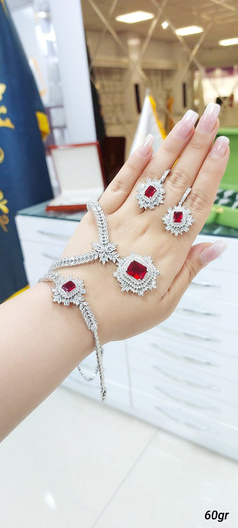 ست کامل نقره GTA با طراحی طلا – Premium GTA Silver Set Inspired by Gold