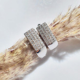 گوشواره تنیسی زنانه Elegant Silver Earrings طرح تنیسی