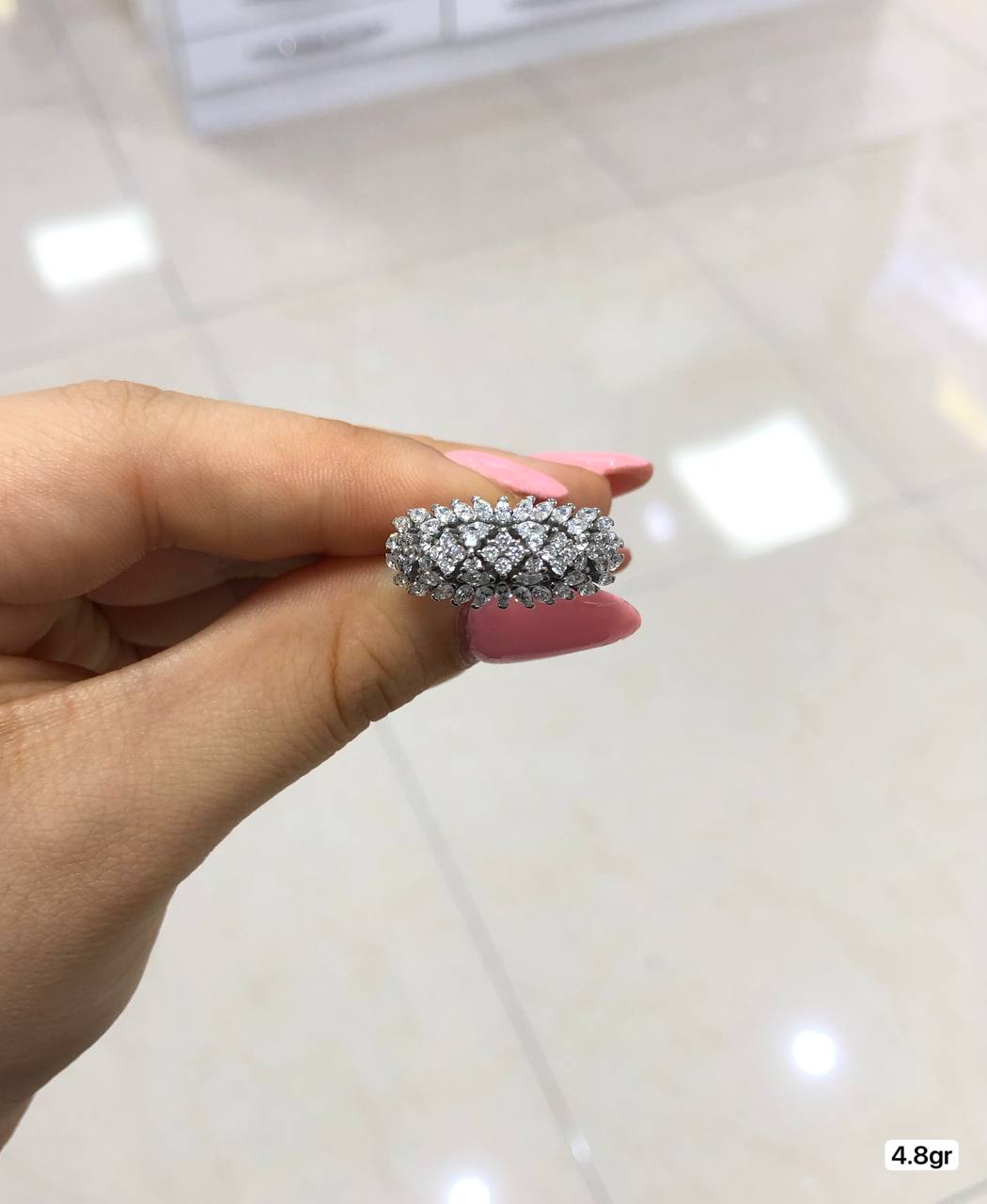 انگشتر نگین‌دار زنانه Elegant 925 Silver