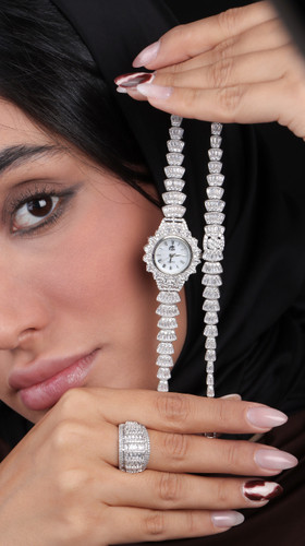 جدیدترین ست انگشتر و دستبند نقره زنانه برند GTA با طراحی خاص و لاکچری