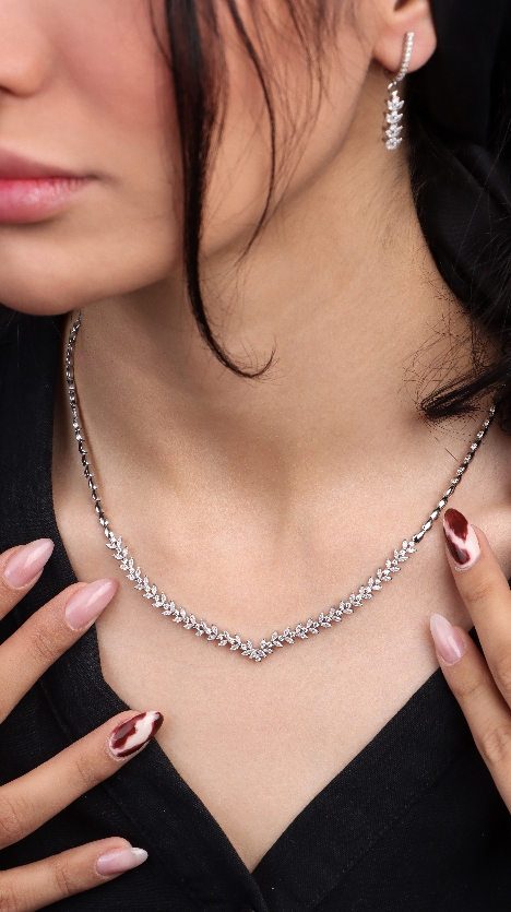 ست نقره ۹۲۵ برند GTA با Marquise Stones و کیفیت High Quality