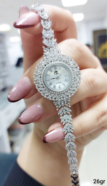 ساعت نقره ۹۲۵ زنانه GTA با موتور ژاپن – Silver women’s watch GTA 925 silver