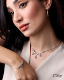 سرویس نقره 925 زنانه GTA Silver Jewelry Set – گردنبند، دستبند و گوشواره شیک