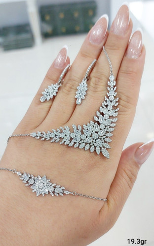 سرویس نقره لوکس GTA Made with Gold Mold – Rhodium Plated دارای فاکتور معتبر و کیفیت Premium