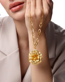 Golden Rose Necklace آویز رز لوکس