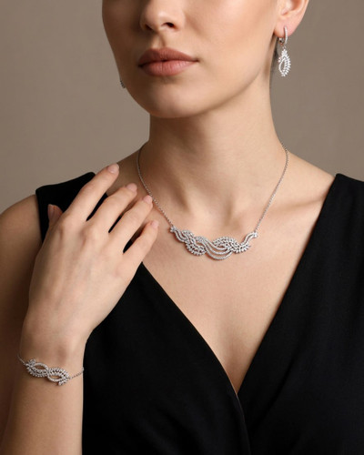 سرویس زنجیری نقره 925 عیار کد 495